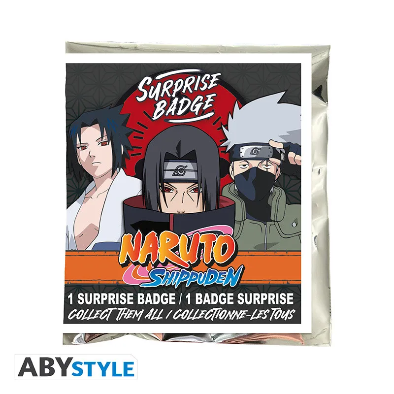 NARUTO SHIPPUDEN - Badge Surprise bag 5cm - 1 Unidade Aleatória